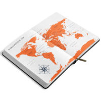 JetBook Agenda Preview Maps gold